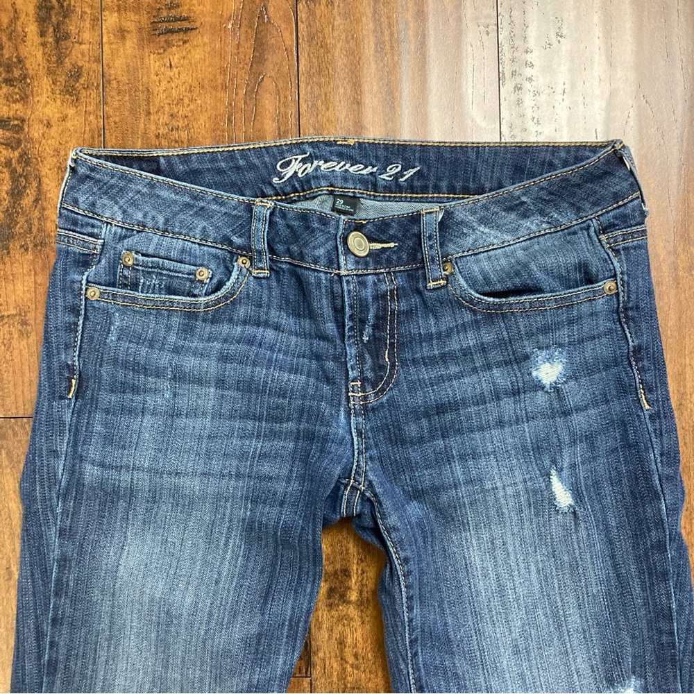 FOREVER 21 Women’s Jeans Denim Boot Cut Low Rise Stretch Size 29 - Picture 2 of 12